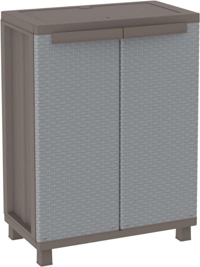 DailySupplies® Tuinkast Kunststof - Tuinkist - Tuinkasten voor Buiten - Tuinberging - Grijs