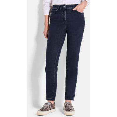 Thermobroek BELLA met opgeruwde binnenkant - marine - Gr. 215 van Goldner Fashion