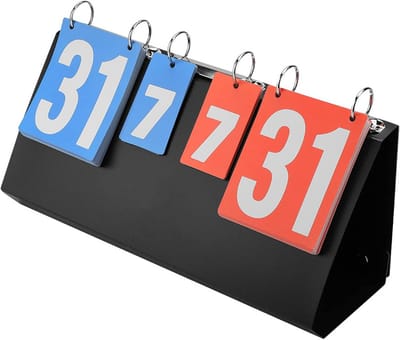 Verstelbaar 4-Cijferig Scorebord voor Diverse Sporten zoals Tafeltennis, Basketbal en Badminton