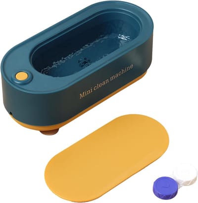 Reinigingsapparaat Ultrasoon - Sieraden Bril - Snel Reinigen - Antislip Bodem - 800 mAh Batterij - Wit