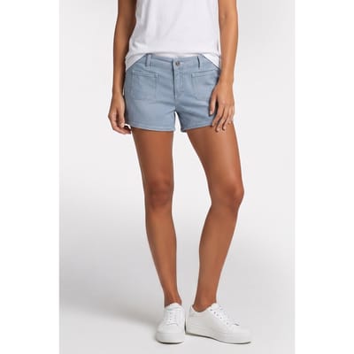 The Kooples Blue And White Striped Denim Shorts Blue Denim Größe: 40 | Kurze Sporthosen Outlet | Damen | Weiß