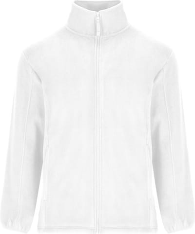 Wit Premium Fleece unisex vest Roly Artic maat L