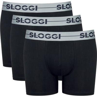 sloggi men Go Heren Short 3-pack - Zwart - Maat XL
