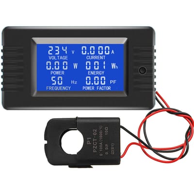 PZEM-022 Openen en sluiten CT 100A AC digitale display Power Monitor Meter Voltmeter Ampèremeter Frequentie