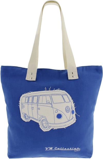 BRISA VW Collection - Volkswagen Casual canvas tas, boodschappentas, strandtas (Robuust/VW T1 Bulli Bus- motief)