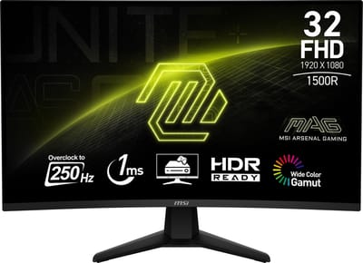 32" MSI MAG 32C6X - 1920x1080 (FHD) - 250Hz - VA