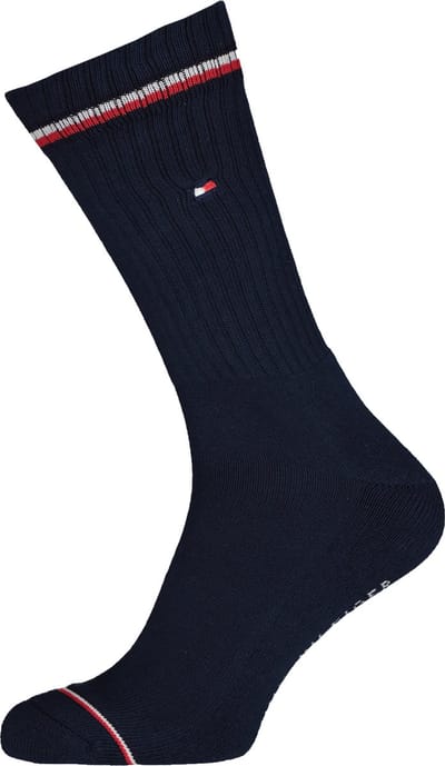 Tommy Hilfiger Iconic Sport Socks (2-pack) - heren sportsokken katoen - blauw