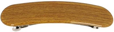 Haarsoires Haarspeld Patentspeld 10cm - Houtlook - Glans - Lichtbruin - Haarspelden voor Dames - Haarklem - Haarclip - Haaraccessoires - Hair Clip - Decoratieve Haaraccessoire