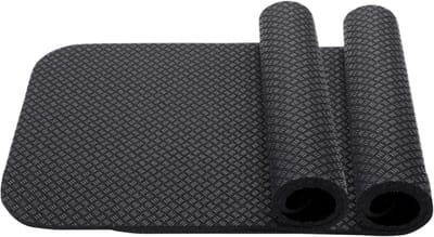 Hometrainer Mat - Loopband Onderlegger - Vloer Beschermen - Antislip & Trillingsdempend - 63.5 cm - Zwart