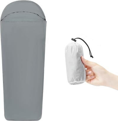 Ultralichte slaapzak Only 128g Slaapzak with Small Pack Size Indoor Sleeping Bag for Backpacking, Hostels, Camping,210*80*60cm,Blauw
