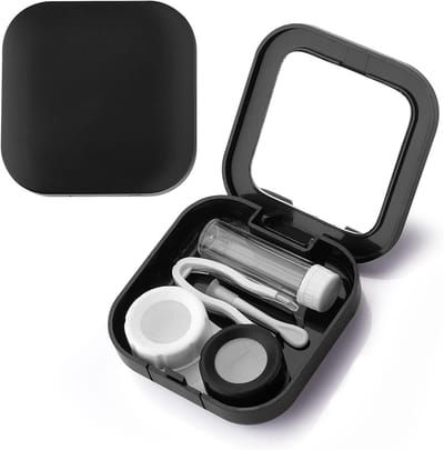 Solidchoice - Contactlenzen Etui met Spiegel voor Veilig Opbergen