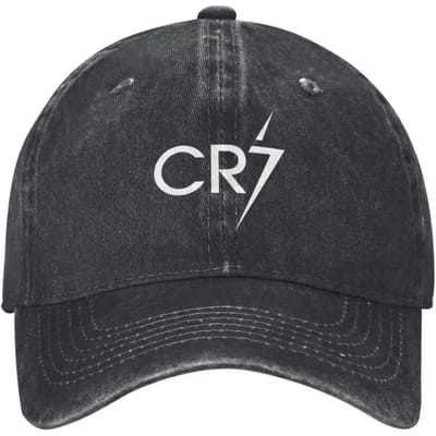 Nieuwe Mode Cr7 Voetbal Hoeden Katoenen Pet Verstelbaar Mannen Vrouwen Trucker Cap Buiten Zonbescherming Mode Adjustable gray