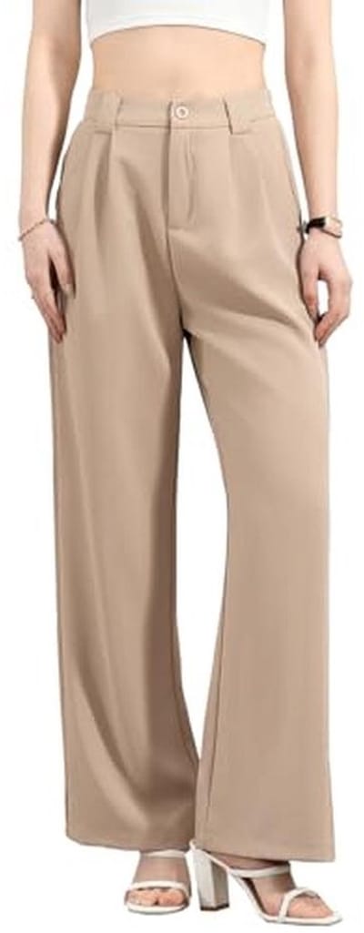 Dames Palazzo broek met wijde pijpen en joggingsnit - Elegante en comfortabele vrijetijdsbroek