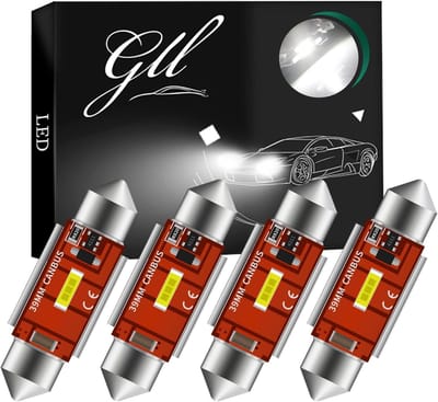 LED Interieurverlichting - Festoon Lampen - Kentekenplaat Verlichting - Canbus Foutloos - 39MM - Wit