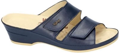 Vital -Dames - blauw donker - slippers & muiltjes - maat 38