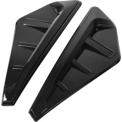 2 Pièces Voiture Aile Avant Côté Flux d'Air Aile Évent Couvercle Garniture Noir Remplacement pour X5 G05 X5M F95 2019‑2021 black
