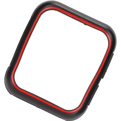 Zachte TPU-beschermhoes voor OPPO 2 46 mm horloge Krasbestendig horlogebeschermhoes Black Red black