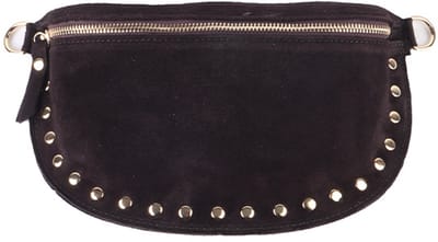 Giuliano lederen schoudertas Alison - Suede - Made in Italy - Koffie
