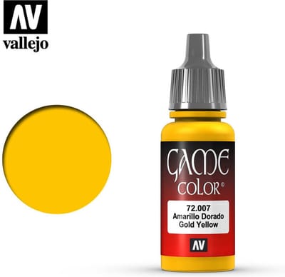 Vallejo Hobbyverf Acrylverf - 72007 Game Color - Gold Yellow - Acryl - Verf flesje - 18 ml
