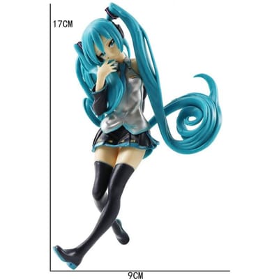 Nieuwe 14CM Anime Zittende Hatsune Miku Figuren kawaii Lang Haar Sakura Actie Speelgoed Meisjes PVC Figuur Model Speelgoed Meisje