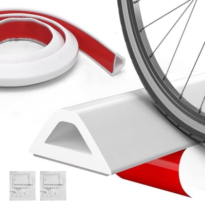 Zelfklevende Hoekbeschermer voor Douche, 2m Rubber Waterstopper voor Badkamer, Keuken en Balkon, Wit, Waterdichte Oplossing voor Vochtbestrijding