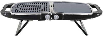 Brunner Gasbarbecue Mariposa 30 – Twee temperatuurzones – Lichtgewicht 7 kg – Draagbaar – Aluminium – Compact inklapbaar