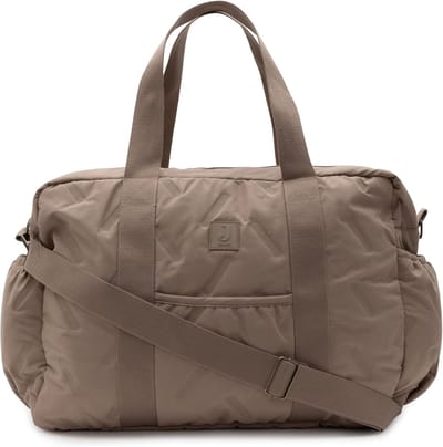 Stijlvolle Luiertas - Moedertas Baby - Onderweg Baby - Waterafstotend Materiaal - 42 x 30 x 15 cm - Melk Koffie