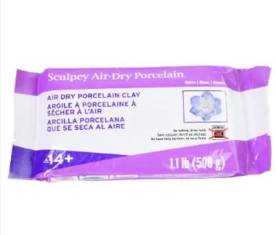 Sculpey Porcelain Air-dry white 500g - Luchtdrogende klei voor knutselprojecten