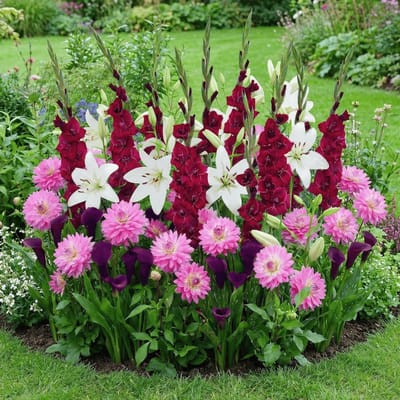 Zomerbloemen Bollen Mix - Bloembollen Tuin - Tuin Aankleden - Exclusieve Mix - 25 stuks - Meerkleurig