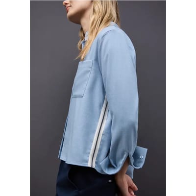 Gemêleerde blouse met tape