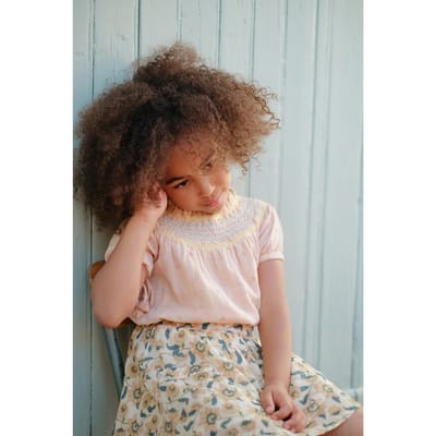 Louise Misha Blouse Tyra Sienna Plumetis Size: 24M | Shirts Outlet | Unisex | Roze