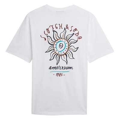 Scotch & Soda Front And Back Artwork Regularfit Tshirt