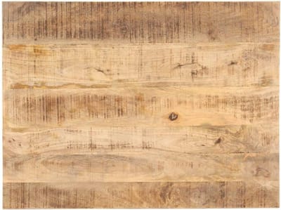 Tafelblad Rechthoekig - Blad voor Tafel - Keuken en Bar - Massief Mangohout - 80 x 60 cm - Natuurlijk Hout