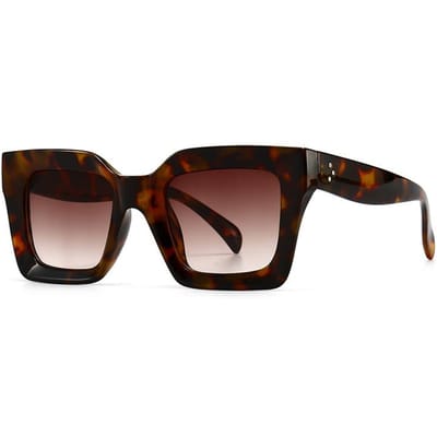 Mode Vintage Vierkant Grote Montuur Zonnebril UV400 Luxe Merk Designer Bril voor Vrouwen Mannen Reizen as the picture
