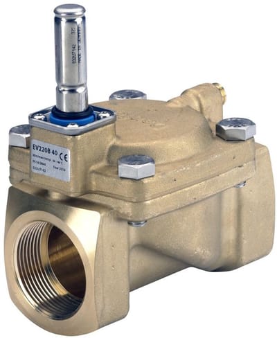 Danfoss Magneetventielbehuizing Hoekventiel 220B 40B G 1 1/2, kvs 24,0, servogestuurd, NO, 032U7142