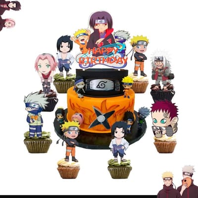 Décorations Naruto Cartoon Déco Anniversaire Bandeau Cadeaux de Fête Sac à Dos Affiche Vaisselle de Fête Jetable Nappe Assiettes Gobelets