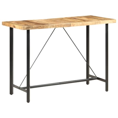 vidaXL - Bartafel - 150x70x107 - cm - ruw - mangohout