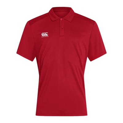 Canterbury Heren Club Dry Poloshirt (Vlag rood)