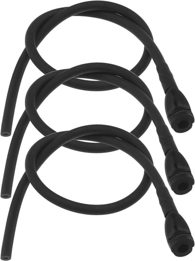 3PCS Peep Sights - Rubber Tube - Peephole Accessoires voor Compound Bow - Kleur: Zwart