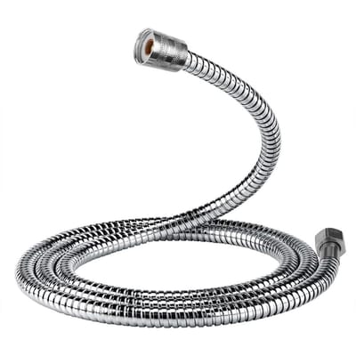Doucheslang 3m/2m/1.5m Extra Lang Roestvrij Staal Handdouche Flexibele Waterslang met Inzetstuk & Moer Flexibele Badkamer Sanitairleiding 1.5m gray