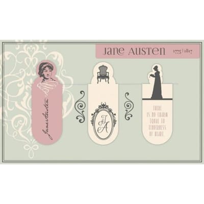 Magnetische boekenlegger jane austen set à 3 stuk