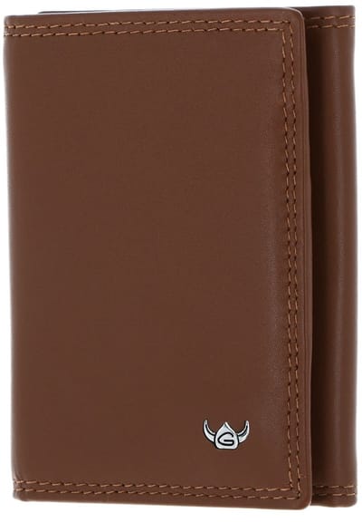 Golden Head Leren portemonnee Polo RFID Protect Minischeintasche 1011 Cognac bruine