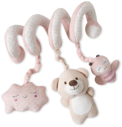 Interbaby Newborn Activiteitenspiraal roze | beertje | vlinder | wolkje |
