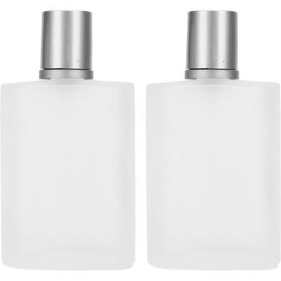2 stuks Lege Glazen Parfumflesje Voorkomt Lekkage Mat Helder Hervulbaar Glazen Spray Parfumflesje gray