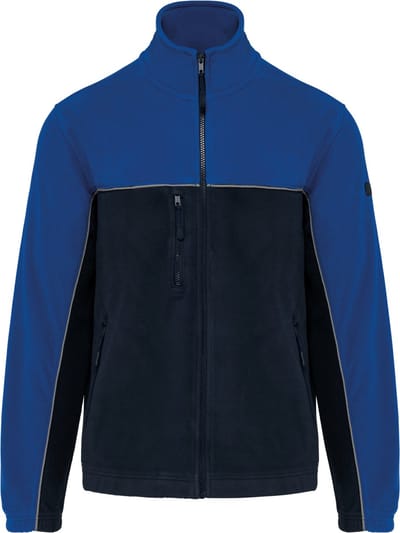 WK. Designed To Work Tweekleurige ecologishe uniseks fleece WK904 - Navy / Royal Blue - 3XL