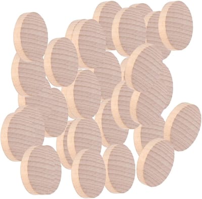 Onbewerkte Houten Schijven voor DIY Projecten - 100 Stuks, Perfect voor Decoratie, Verjaardagsfeestjes en Spellen (4CM)
