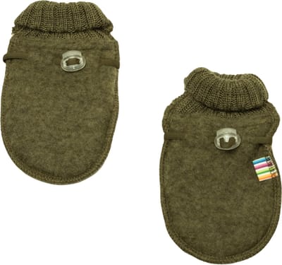 JoHa Kinder- en babyhandschoenen van 100% -wol, kleur Moss Melang