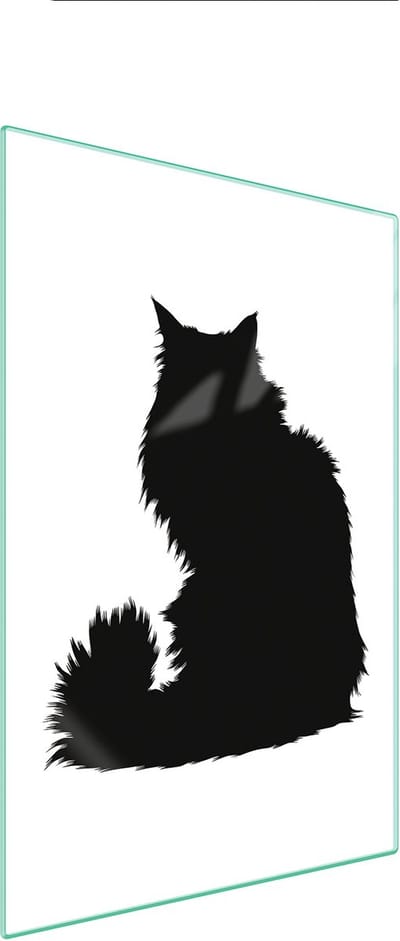 TMK ArtDeko - Snijplank - 35x52 cm - Glas - Kat