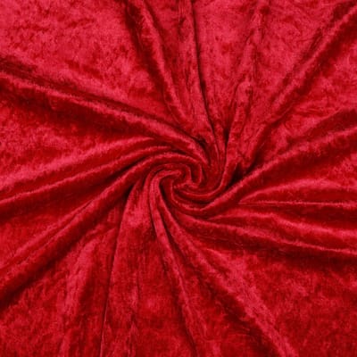 Velours de panne - 140cm breed - Rood - 10 meter