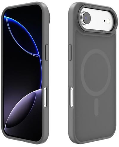 Backcover matte achterkant telefoonhoes [Compatibel met MagSafe] Schokbestendig Hoesje - Geschikt voor: Apple iPhone 17 Air - Grijs